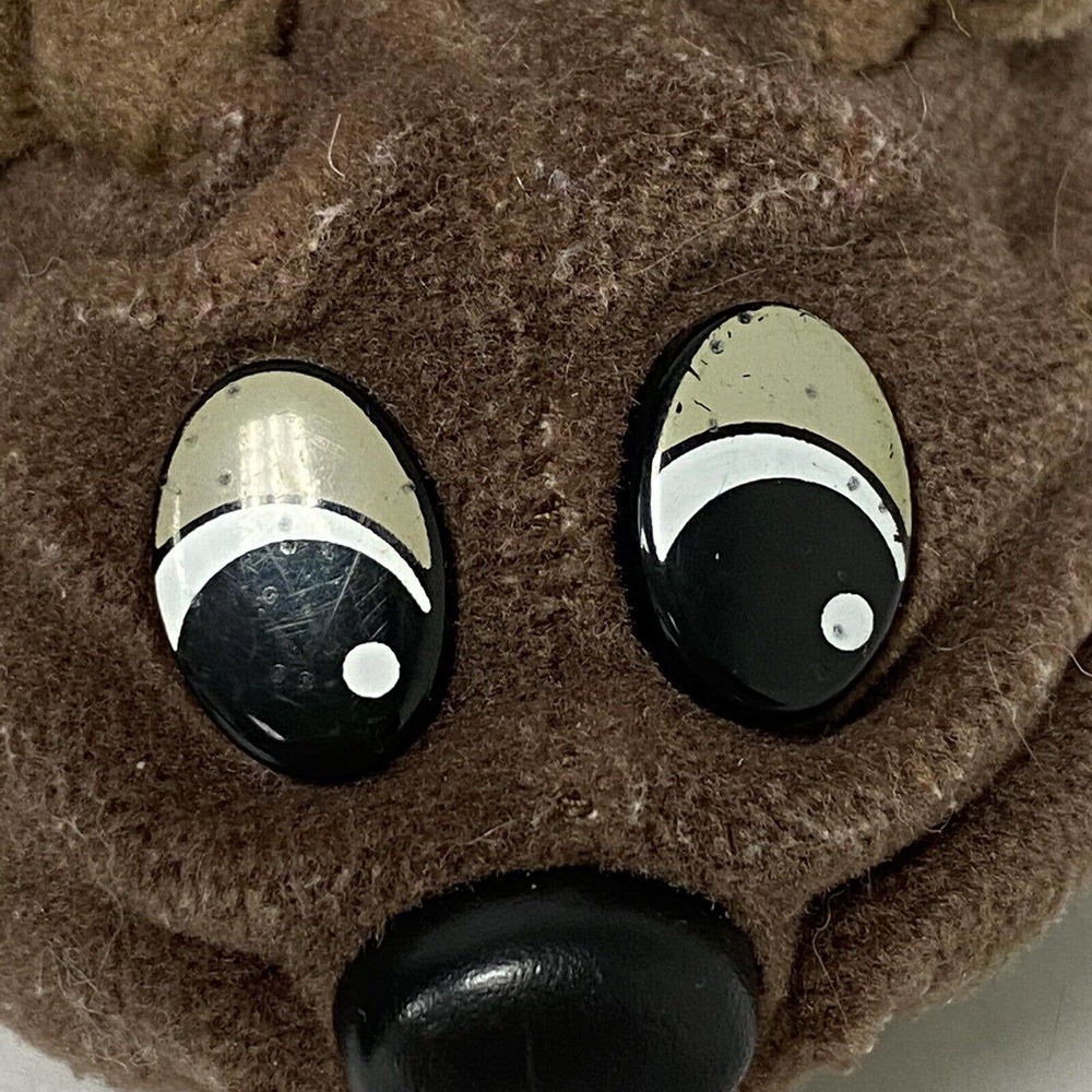 Lot of 2 Vintage Pound Puppies RUMPLE SKINS Brown Puppy Dog Plush Stuffed 8" - Picture 2 of 8